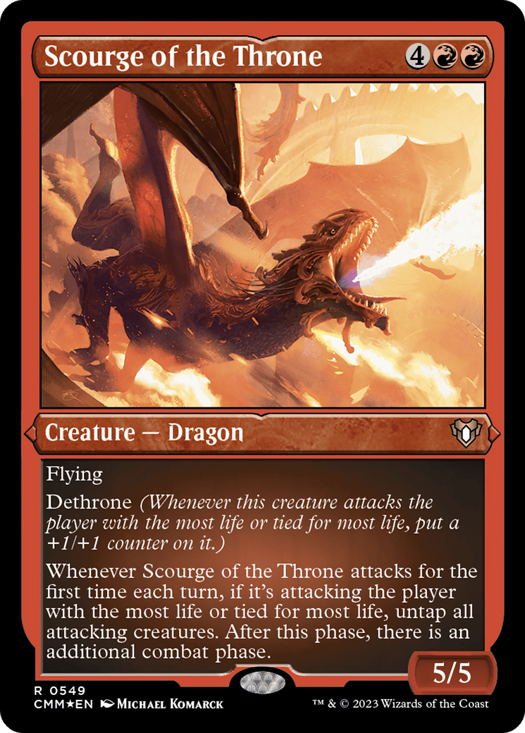 Scourge of the Throne (Foil Etched) [Commander Masters] MTG Single Magic: The Gathering  | Multizone: Comics And Games