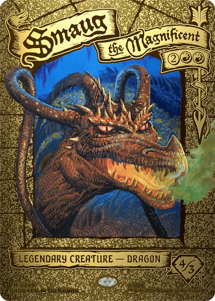 Smaug the Magnificent (Borderless) [The Hobbit] MTG Single Magic: The Gathering  | Multizone: Comics And Games
