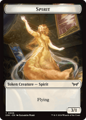 Spirit (0006) // Manifest Double-Sided Token [Duskmourn: House of Horror Tokens] MTG Single Magic: The Gathering  | Multizone: Comics And Games