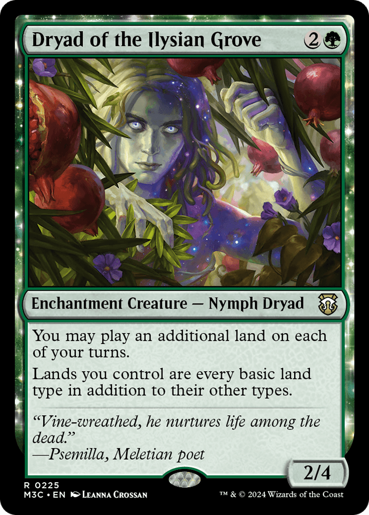 Dryad of the Ilysian Grove (Ripple Foil) [Modern Horizons 3 Commander] MTG Single Magic: The Gathering  | Multizone: Comics And Games