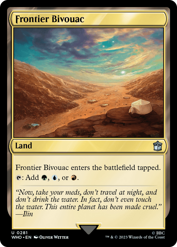Frontier Bivouac [Doctor Who] MTG Single Magic: The Gathering  | Multizone: Comics And Games