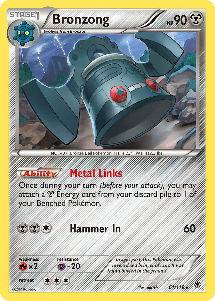 Bronzong (61/119) [XY: Phantom Forces] Pokemon Single Pokémon  | Multizone: Comics And Games