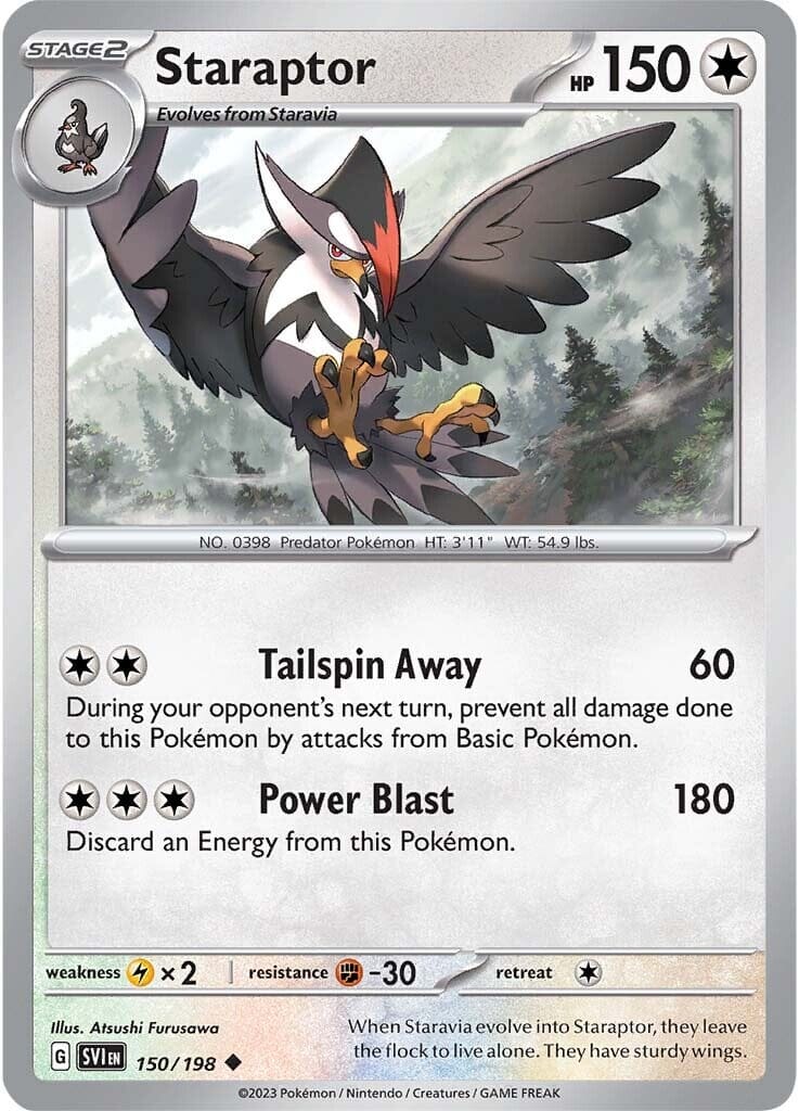 Staraptor (150/198) [Scarlet & Violet: Base Set] Pokemon Single Pokémon  | Multizone: Comics And Games