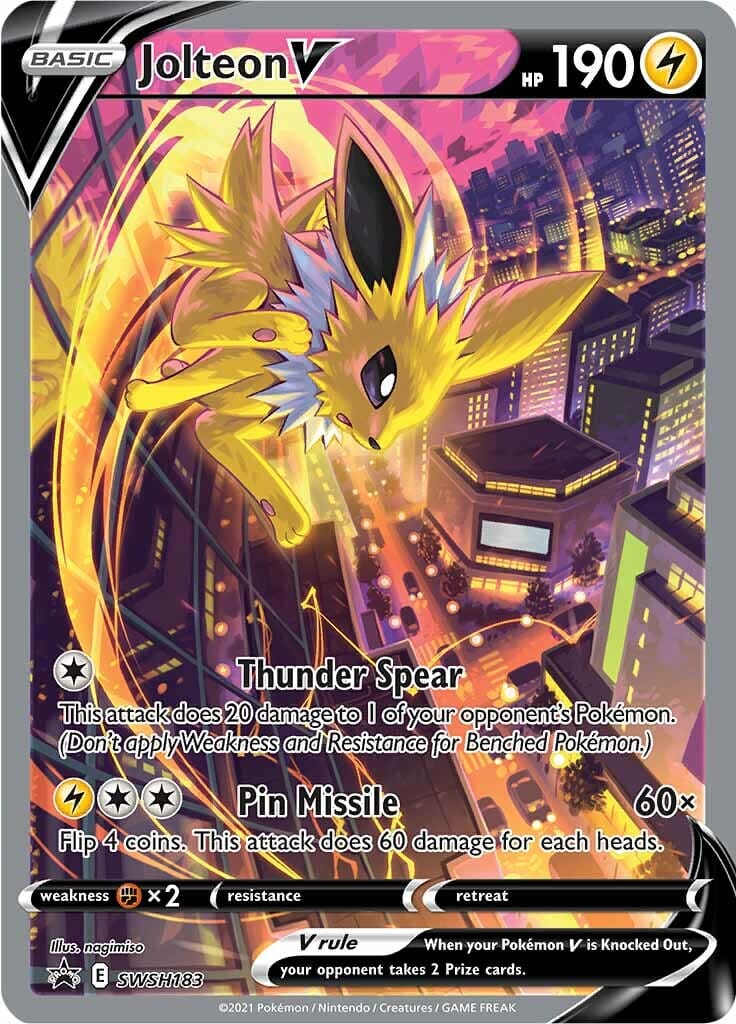 Jolteon V (SWSH183) [Sword & Shield: Black Star Promos] Pokemon Single Pokémon  | Multizone: Comics And Games