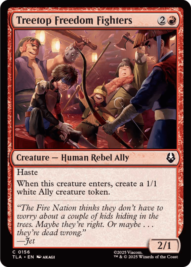 Treetop Freedom Fighters [Avatar: The Last Airbender] MTG Single Magic: The Gathering  | Multizone: Comics And Games