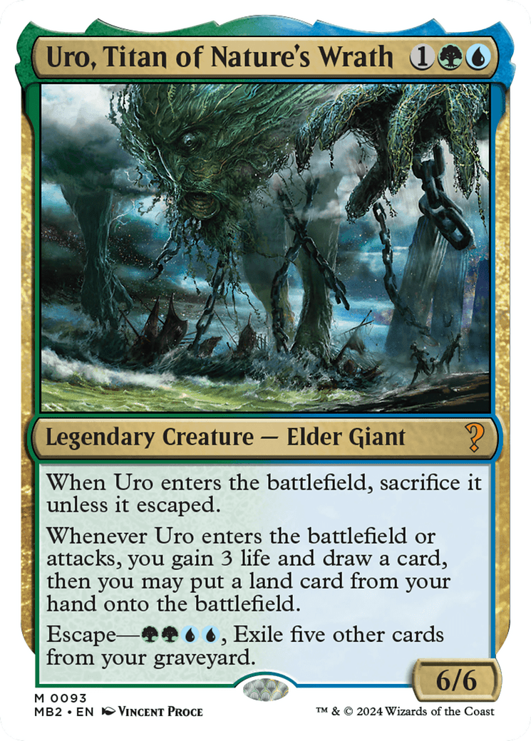 Uro, Titan of Nature's Wrath [Mystery Booster 2] MTG Single Magic: The Gathering  | Multizone: Comics And Games
