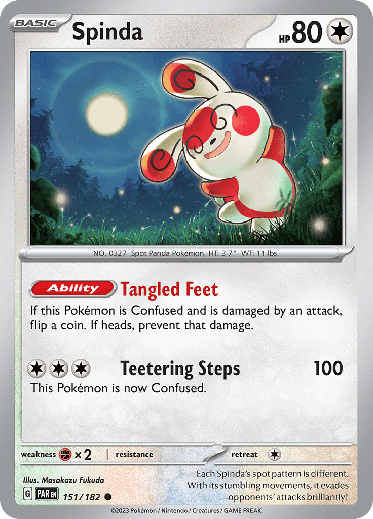 Spinda (151/182) [Scarlet & Violet: Paradox Rift] Pokemon Single Pokémon  | Multizone: Comics And Games