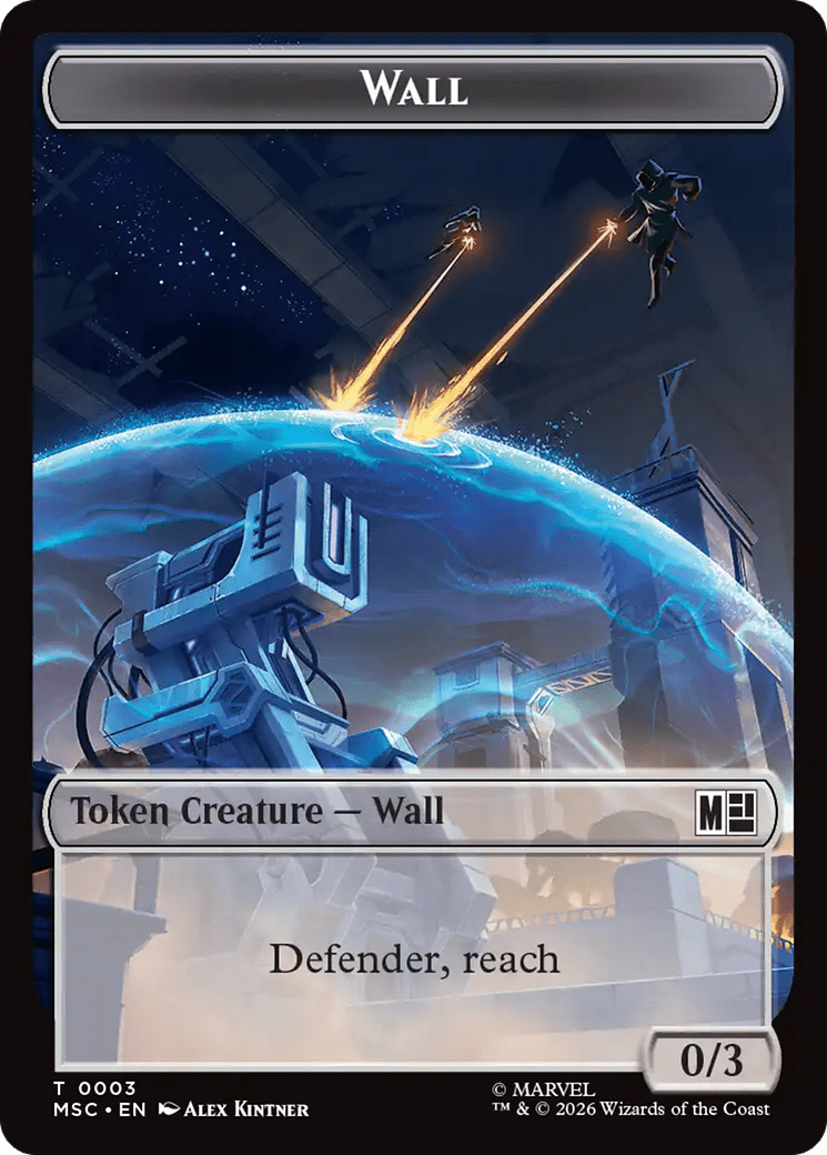Wall (003) // Merfolk (006) Double-Sided Token [Marvel Super Heroes Commander Tokens] MTG Single Magic: The Gathering  | Multizone: Comics And Games