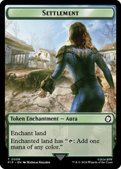 Settlement // Food (013) Double-Sided Token [Fallout Tokens] MTG Single Magic: The Gathering  | Multizone: Comics And Games