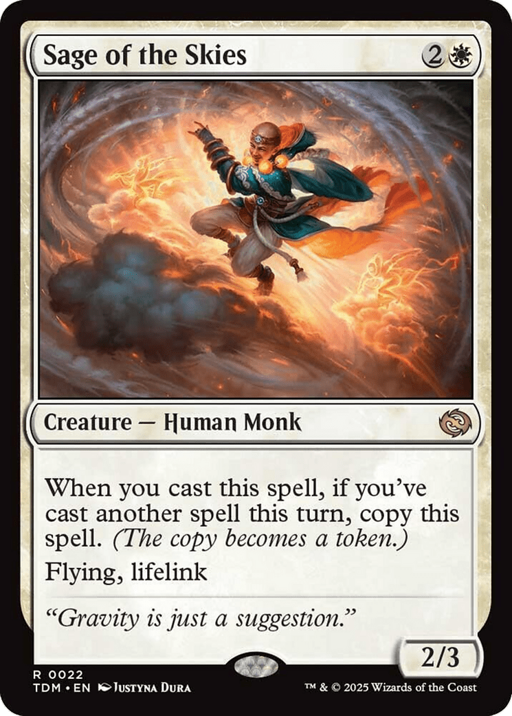 Sage of the Skies [Tarkir: Dragonstorm] MTG Single Magic: The Gathering  | Multizone: Comics And Games