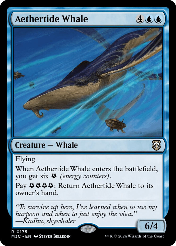 Aethertide Whale (Ripple Foil) [Modern Horizons 3 Commander] MTG Single Magic: The Gathering  | Multizone: Comics And Games