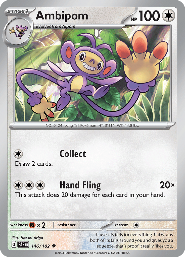 Ambipom (146/182) [Scarlet & Violet: Paradox Rift] Pokemon Single Pokémon  | Multizone: Comics And Games