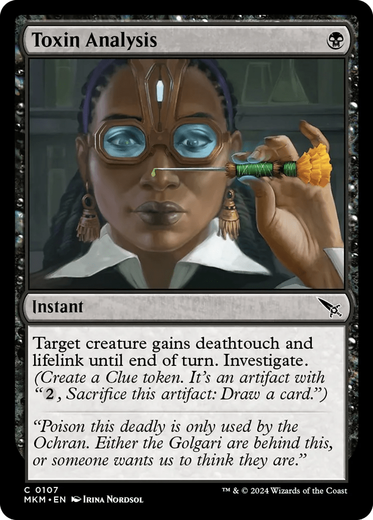 Toxin Analysis [Murders at Karlov Manor] MTG Single Magic: The Gathering  | Multizone: Comics And Games