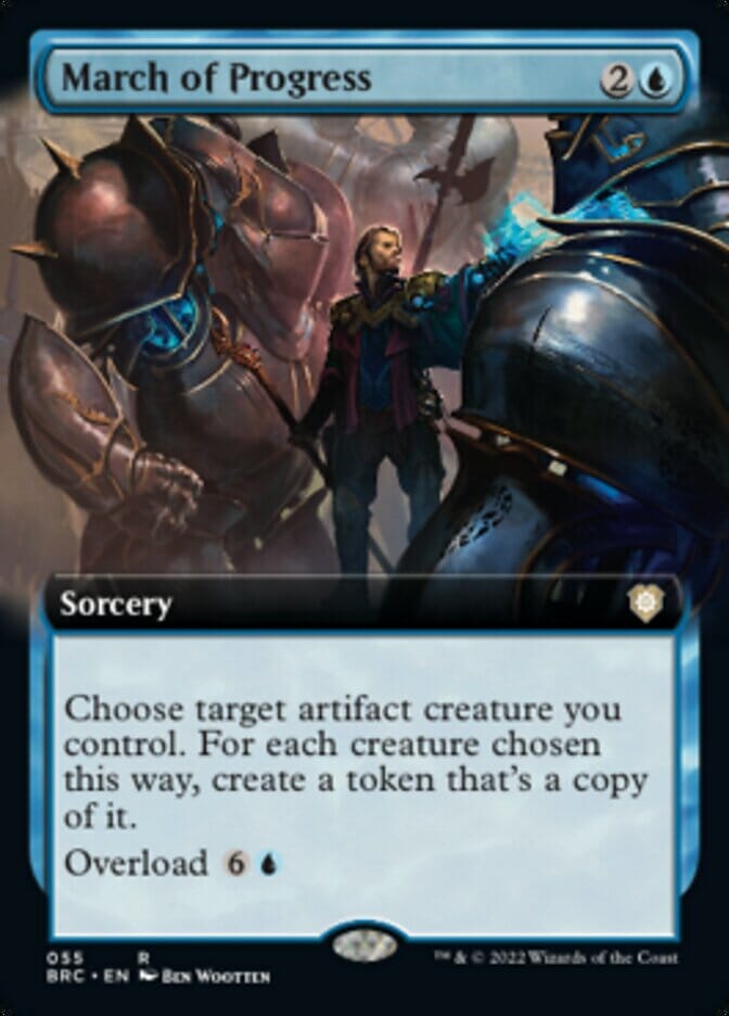 March of Progress (Extended Art) [The Brothers' War Commander] MTG Single Magic: The Gathering  | Multizone: Comics And Games