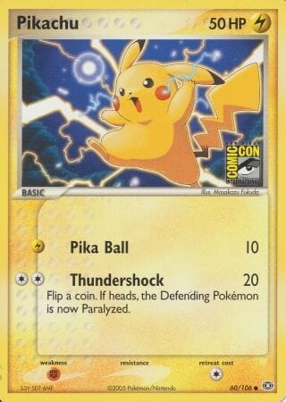 Pikachu (60/106) (2005 San Diego Comic Con) [Miscellaneous Cards] Pokemon Single Pokémon  | Multizone: Comics And Games