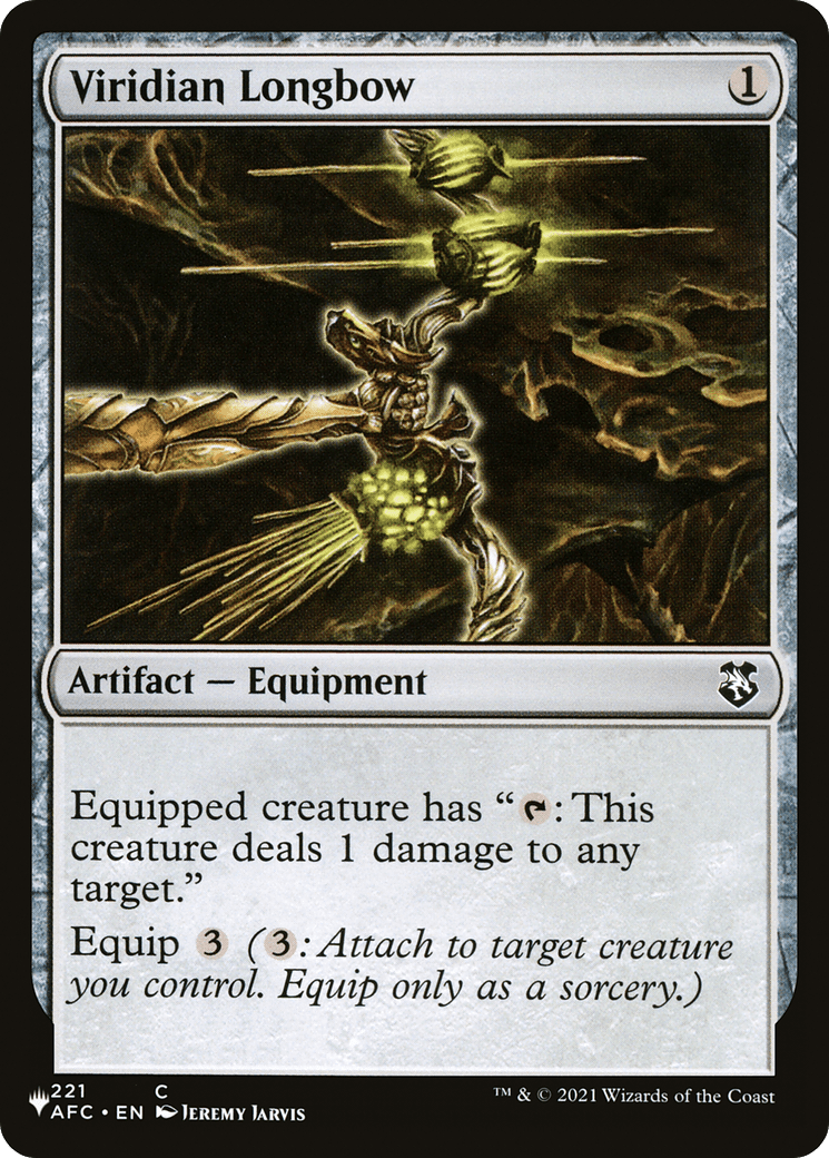 Viridian Longbow [The List] MTG Single Magic: The Gathering  | Multizone: Comics And Games