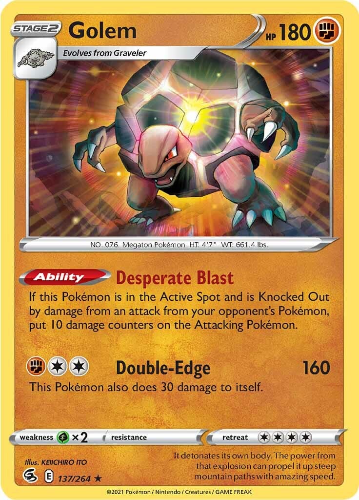 Golem (137/264) [Sword & Shield: Fusion Strike] Pokemon Single Pokémon  | Multizone: Comics And Games