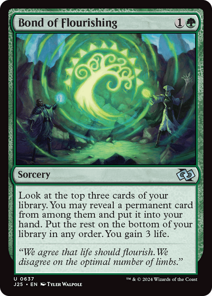 Bond of Flourishing [Foundations Jumpstart] MTG Single Magic: The Gathering  | Multizone: Comics And Games