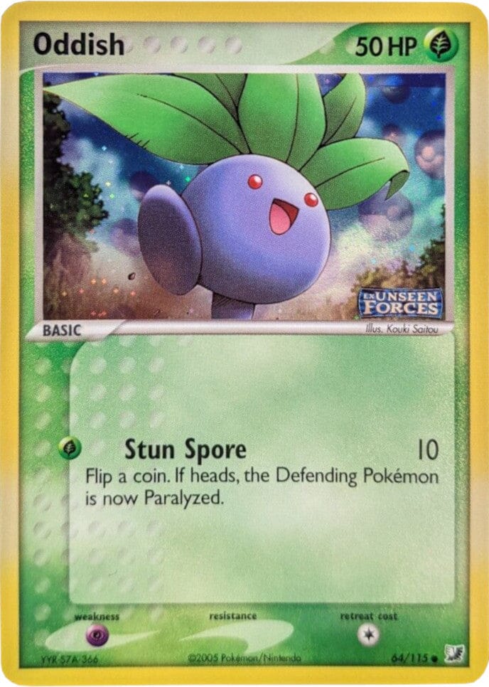 Oddish (64/115) (Stamped) [EX: Unseen Forces] Pokemon Single Pokémon  | Multizone: Comics And Games