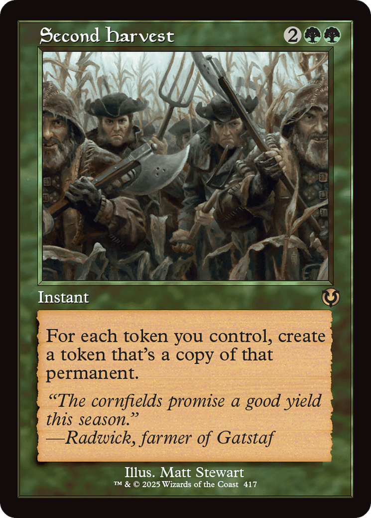 Second Harvest (Retro Frame) [Innistrad Remastered] MTG Single Magic: The Gathering  | Multizone: Comics And Games
