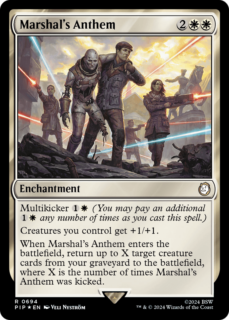 Marshal's Anthem (Surge Foil) [Fallout] MTG Single Magic: The Gathering  | Multizone: Comics And Games