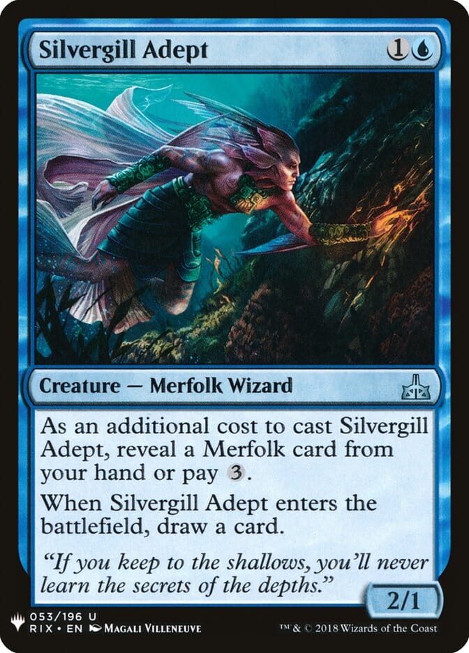 Silvergill Adept [Mystery Booster] MTG Single Magic: The Gathering  | Multizone: Comics And Games
