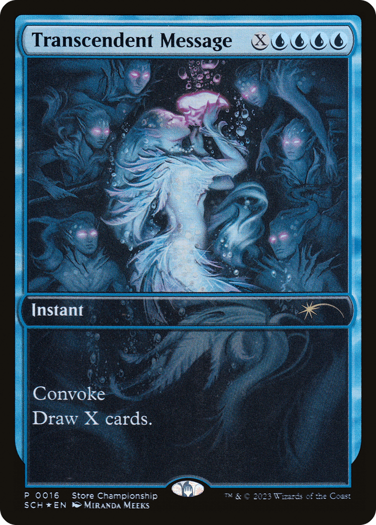 Transcendent Message [World Championship Promos] MTG Single Magic: The Gathering  | Multizone: Comics And Games