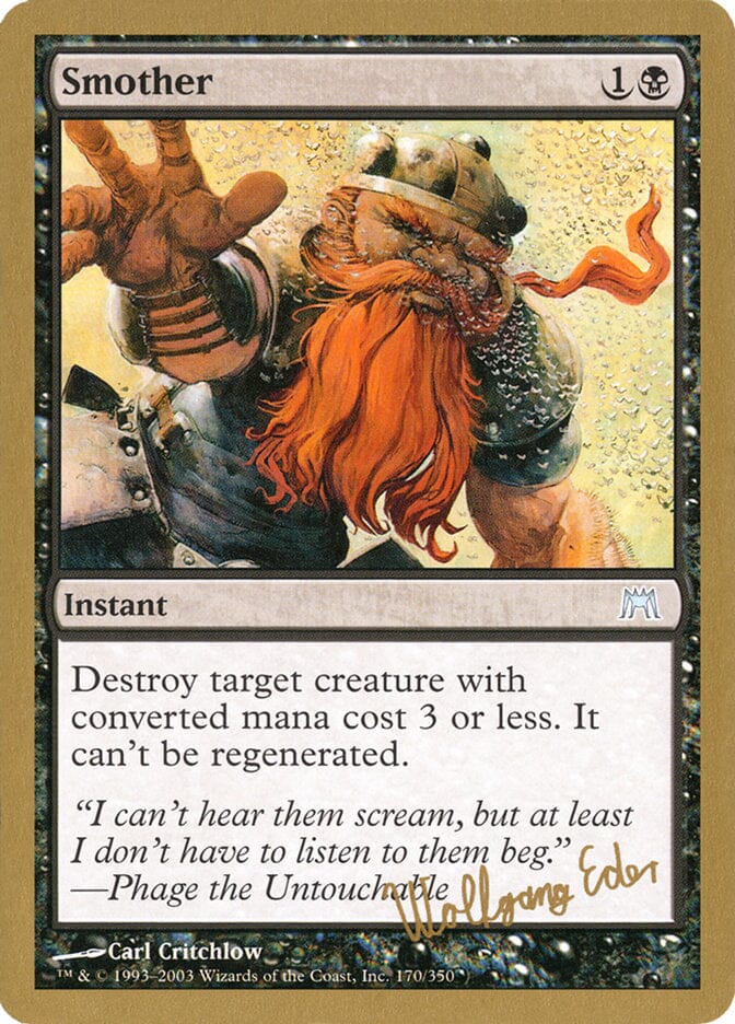 Smother (Wolfgang Eder) [World Championship Decks 2003] MTG Single Magic: The Gathering  | Multizone: Comics And Games