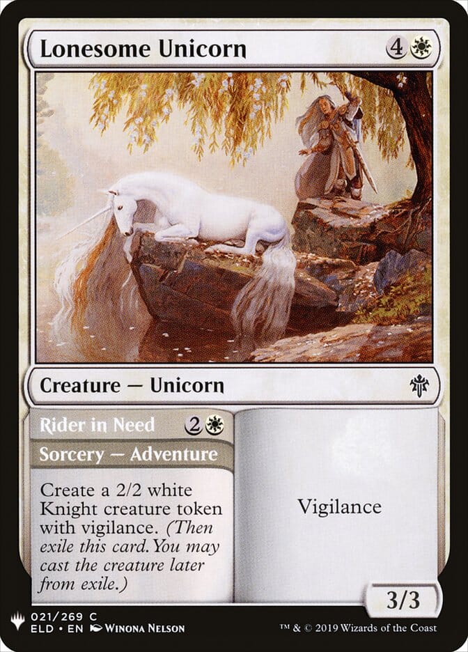 Lonesome Unicorn // Rider in Need [Mystery Booster] MTG Single Magic: The Gathering  | Multizone: Comics And Games