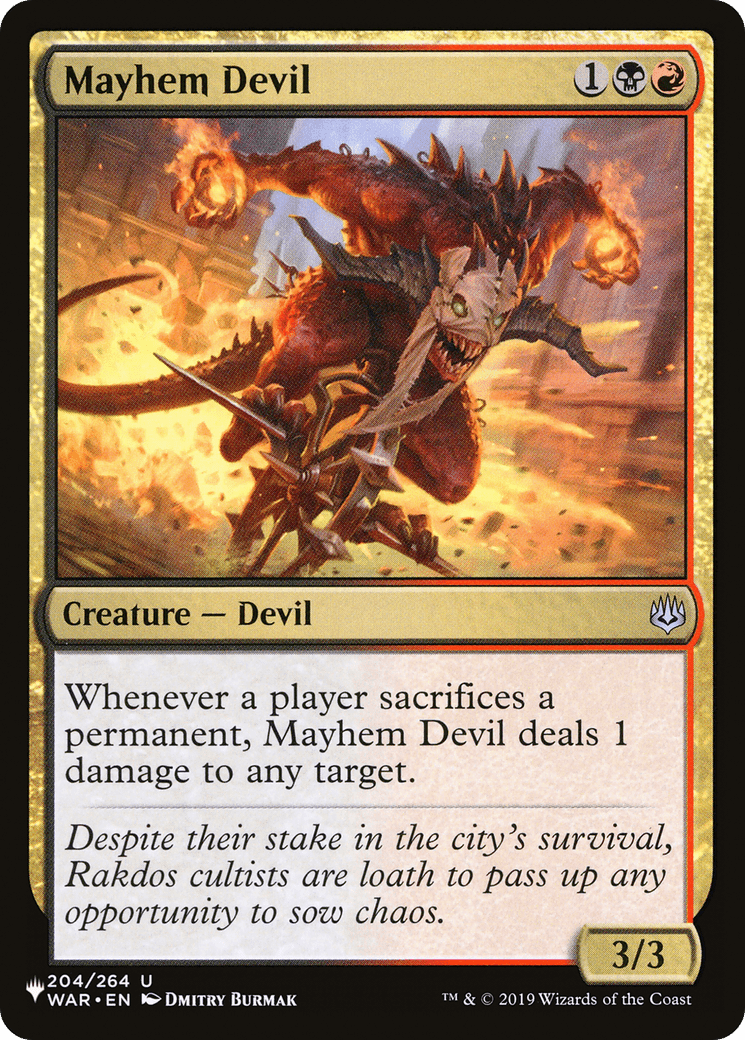 Mayhem Devil [The List] MTG Single Magic: The Gathering  | Multizone: Comics And Games