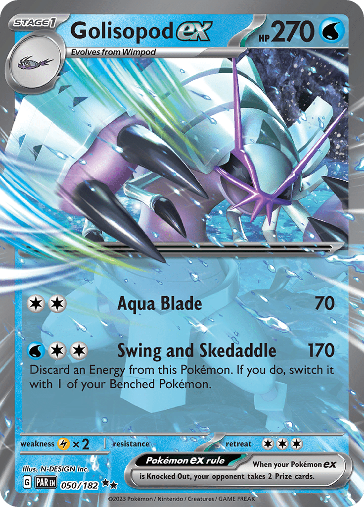 Golisopod ex (050/182) [Scarlet & Violet: Paradox Rift] Pokemon Single Pokémon  | Multizone: Comics And Games