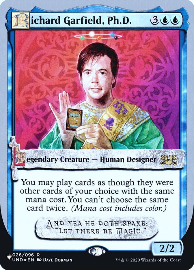 Richard Garfield, Ph.D. (Unfinity Foil Edition) [The List] MTG Single Magic: The Gathering  | Multizone: Comics And Games