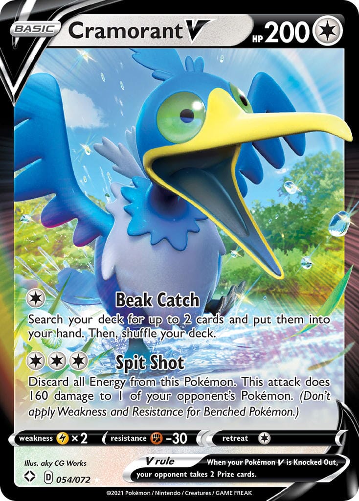 Cramorant V (054/072) [Sword & Shield: Shining Fates] Pokemon Single Pokémon  | Multizone: Comics And Games