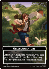 Human Soldier // On An Adventure Double-Sided Token [The Hobbit Tokens] MTG Single Magic: The Gathering  | Multizone: Comics And Games