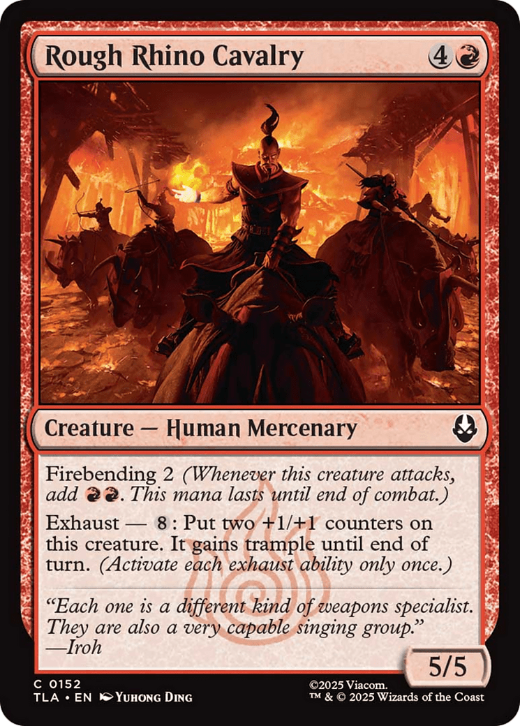 Rough Rhino Cavalry [Avatar: The Last Airbender] MTG Single Magic: The Gathering  | Multizone: Comics And Games