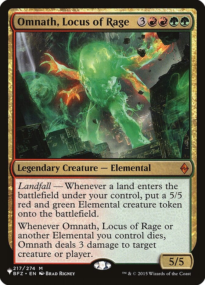 Omnath, Locus of Rage [The List] MTG Single Magic: The Gathering  | Multizone: Comics And Games