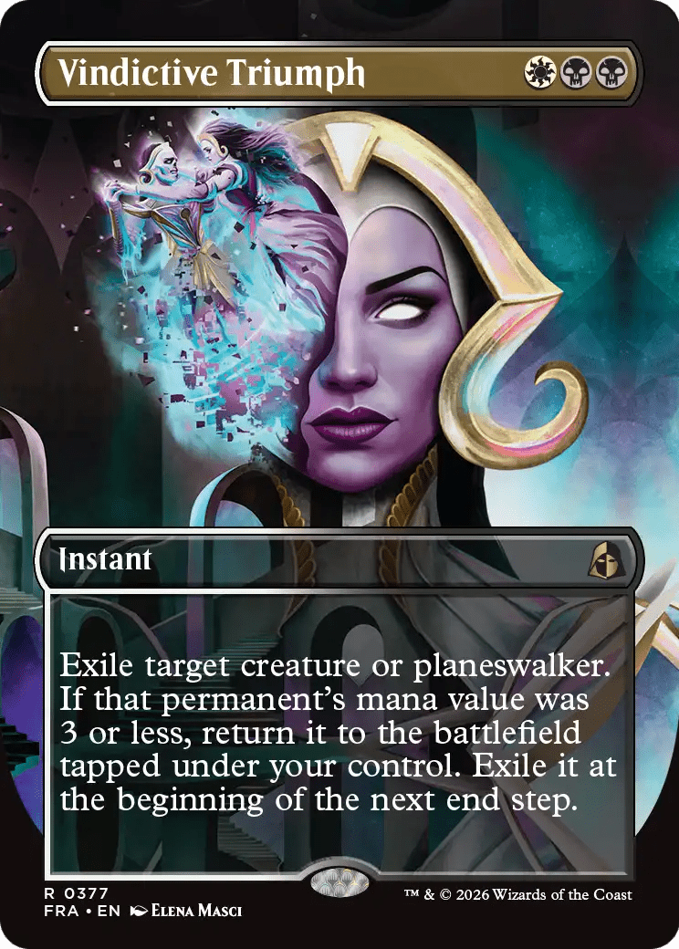 Vindictive Triumph (Borderless) [Reality Fracture] MTG Single Magic: The Gathering  | Multizone: Comics And Games
