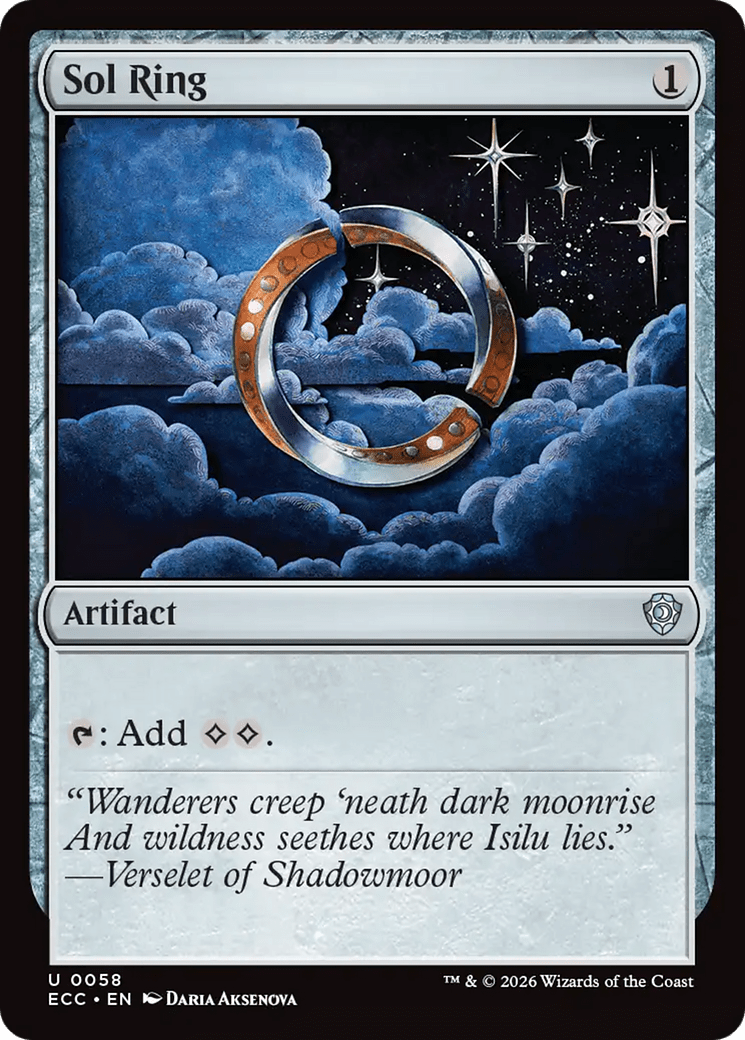 Sol Ring (0058) [Lorwyn Eclipsed Commander] MTG Single Magic: The Gathering  | Multizone: Comics And Games