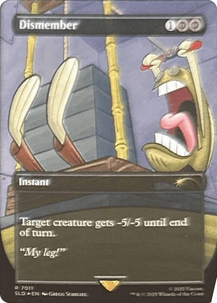 Dismember (7011) (Rainbow Foil) [Secret Lair Drop Series] MTG Single Magic: The Gathering  | Multizone: Comics And Games