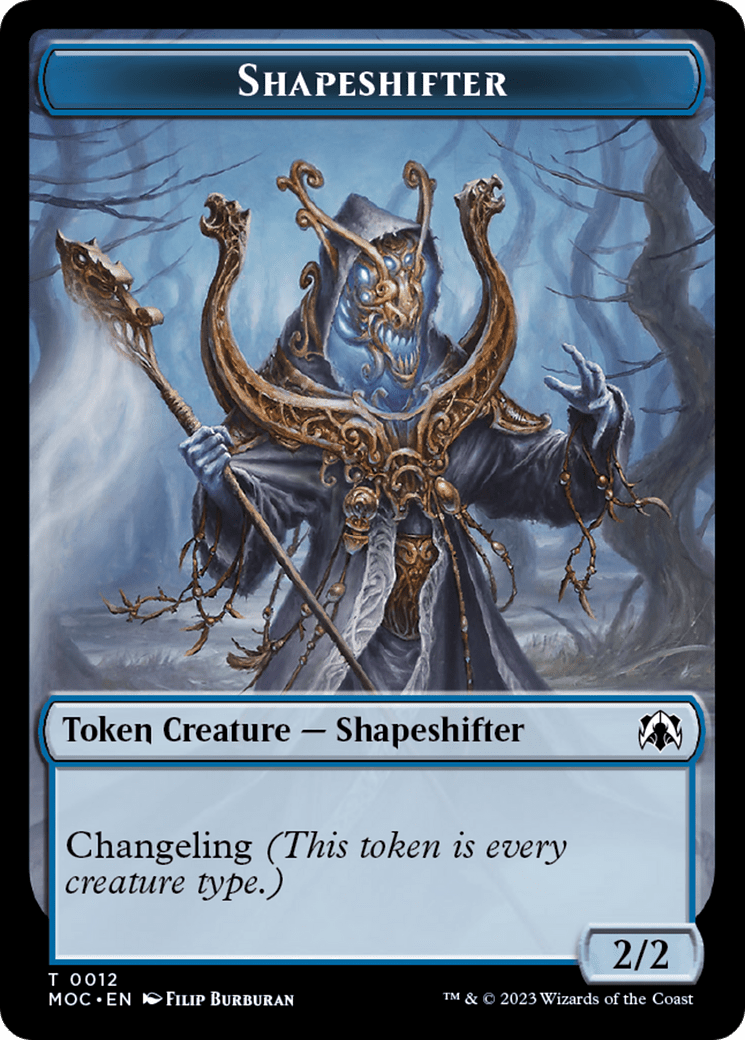 The Monarch // Shapeshifter Double-Sided Token [March of the Machine Commander Tokens] MTG Single Magic: The Gathering  | Multizone: Comics And Games