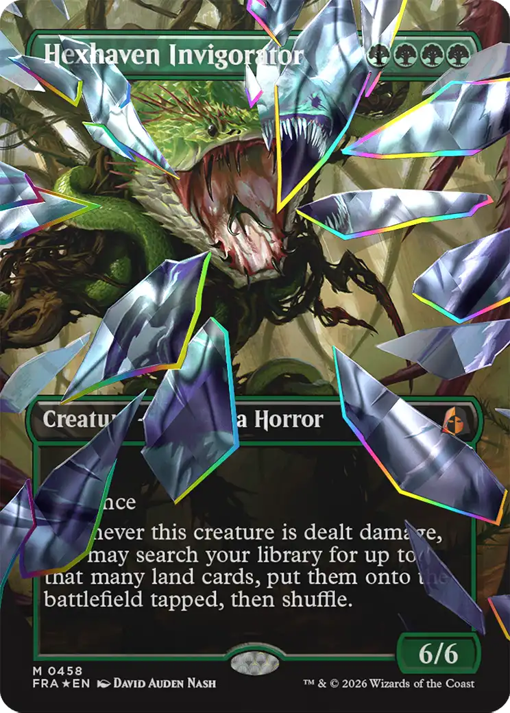 Hexhaven Invigorator (Borderless) (Facet Foil) [Reality Fracture] MTG Single Magic: The Gathering  | Multizone: Comics And Games
