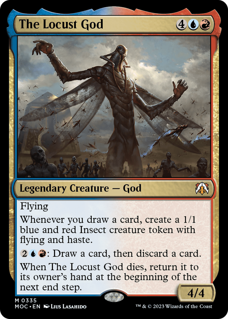 The Locust God [March of the Machine Commander] MTG Single Magic: The Gathering  | Multizone: Comics And Games