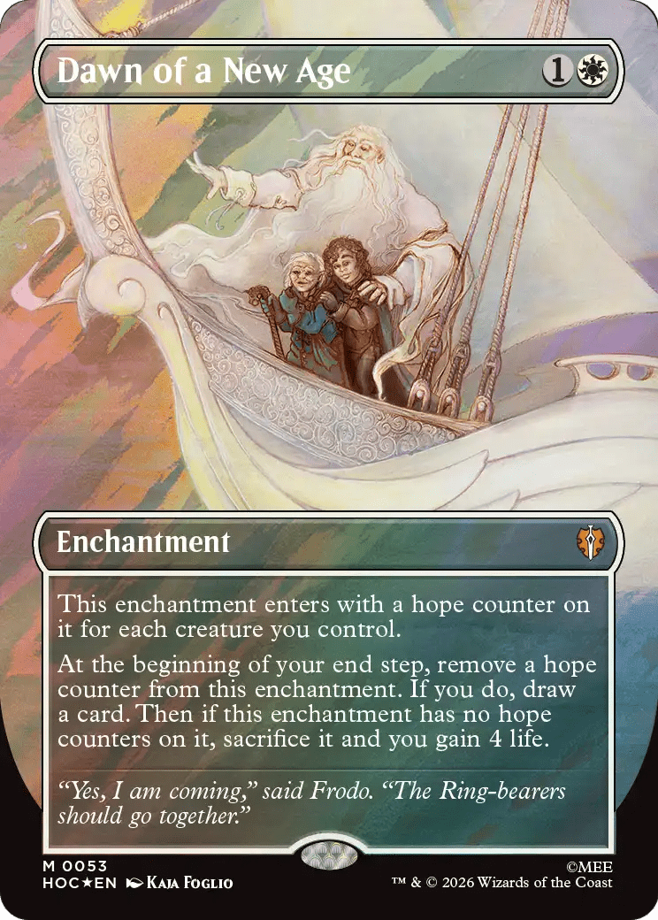 Dawn of a New Age (Borderless) (Surge Foil) [The Hobbit: Eternal-Legal] | Multizone: Comics And Games