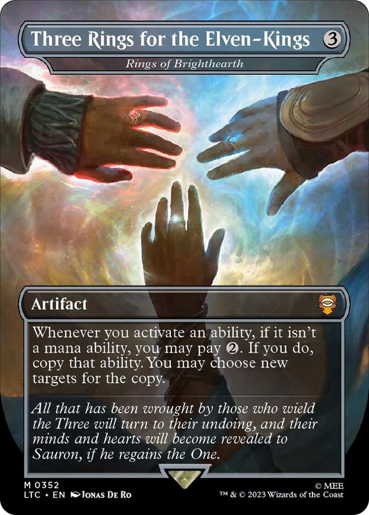 Three Rings for the Elven-Kings - Rings of Brighthearth (Surge Foil) [The Lord of the Rings: Tales of Middle-Earth Commander] | Multizone: Comics And Games
