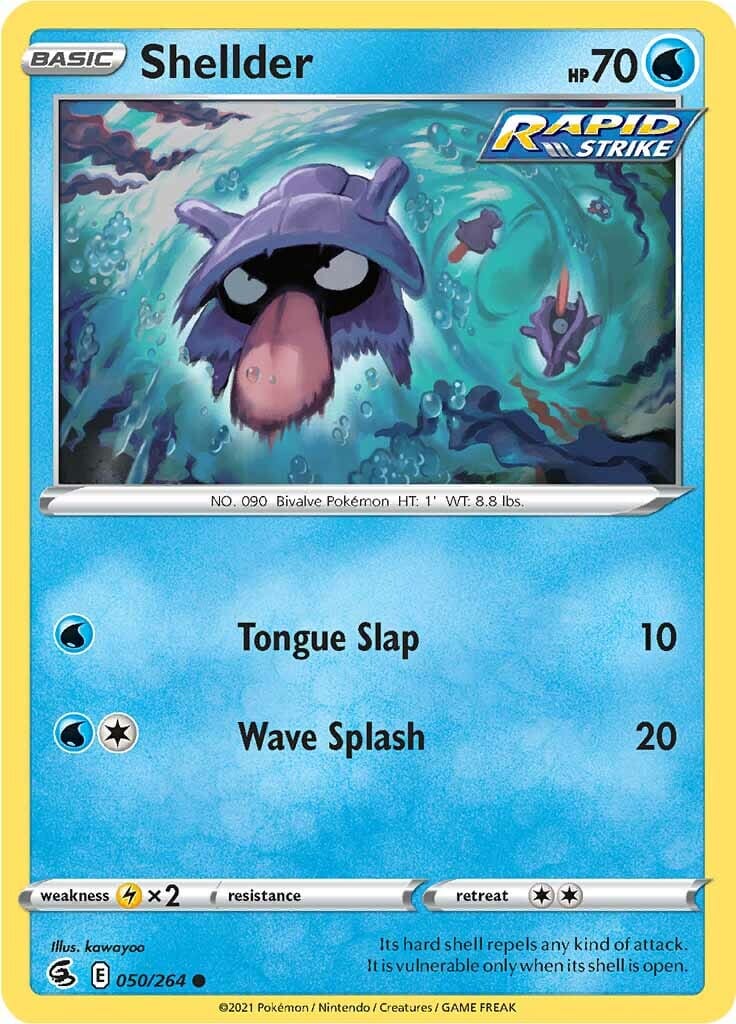 Shellder (050/264) [Sword & Shield: Fusion Strike] Pokemon Single Pokémon  | Multizone: Comics And Games