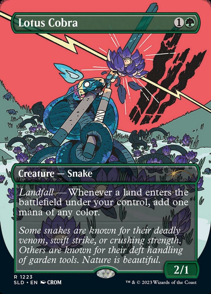 Lotus Cobra (Borderless) [Secret Lair Drop Series] MTG Single Magic: The Gathering  | Multizone: Comics And Games