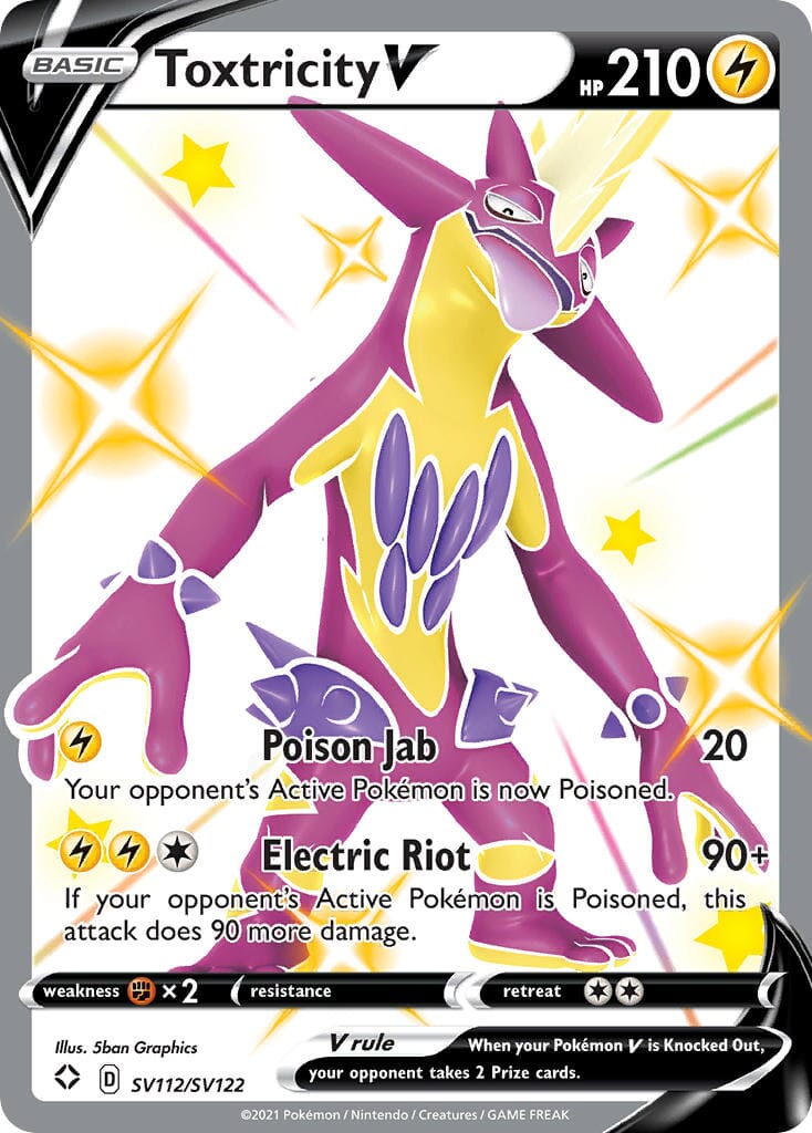 Toxtricity V (SV112/SV122) [Sword & Shield: Shining Fates] Pokemon Single Pokémon  | Multizone: Comics And Games