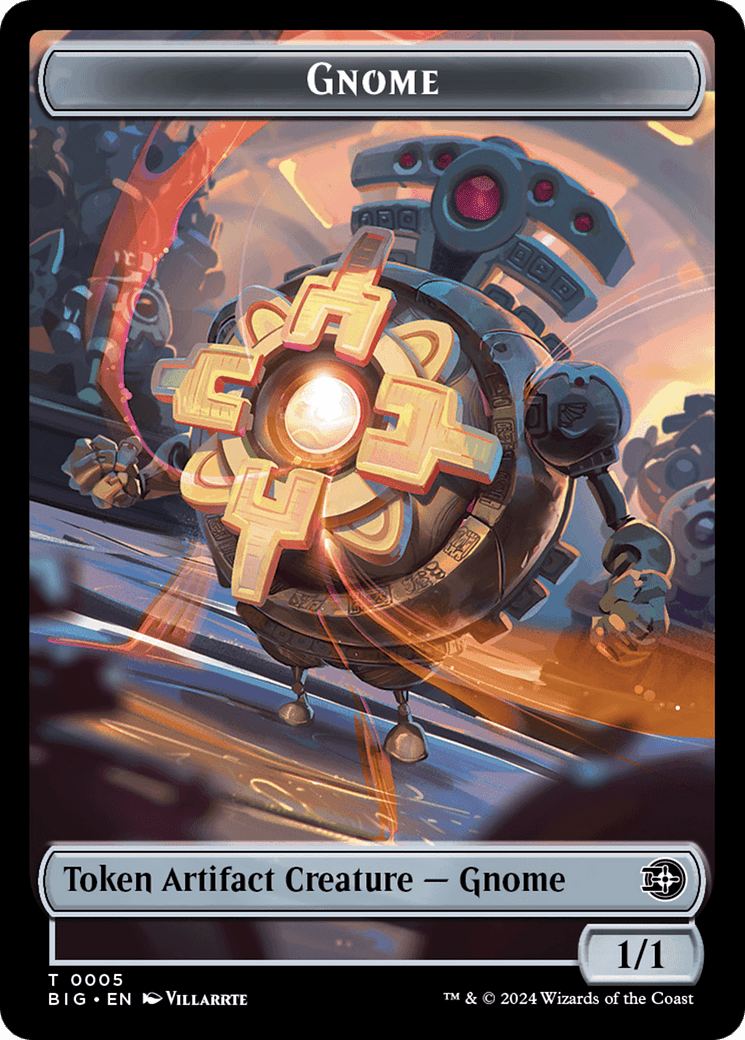Treasure // Gnome Double-Sided Token [Outlaws of Thunder Junction Tokens] MTG Single Magic: The Gathering  | Multizone: Comics And Games