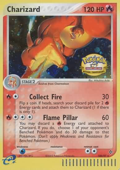 Charizard (100/97) (National Championship 2004) [League & Championship Cards] Pokemon Single Pokémon  | Multizone: Comics And Games