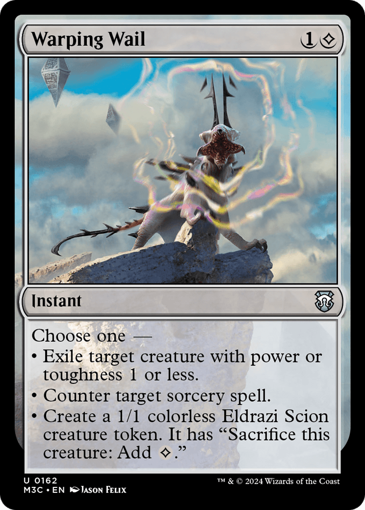 Warping Wail (Ripple Foil) [Modern Horizons 3 Commander] MTG Single Magic: The Gathering  | Multizone: Comics And Games